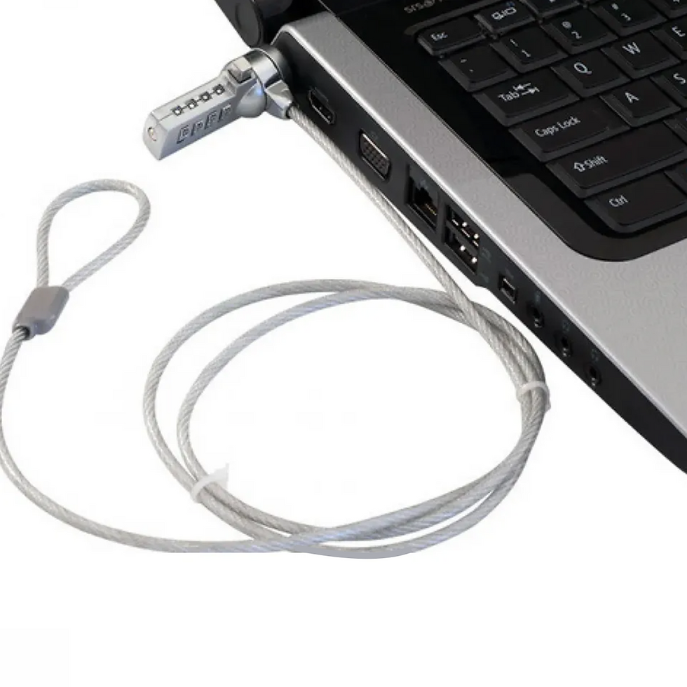 Miniatura: Guaya De Seguridad Con Clave Para Portátil Monitor Y Pc
