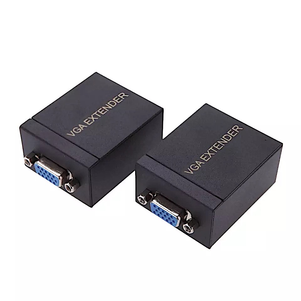 Extensión Extender Vga X Rj45 Utp Cat 5e/6 Hasta 60 Metros