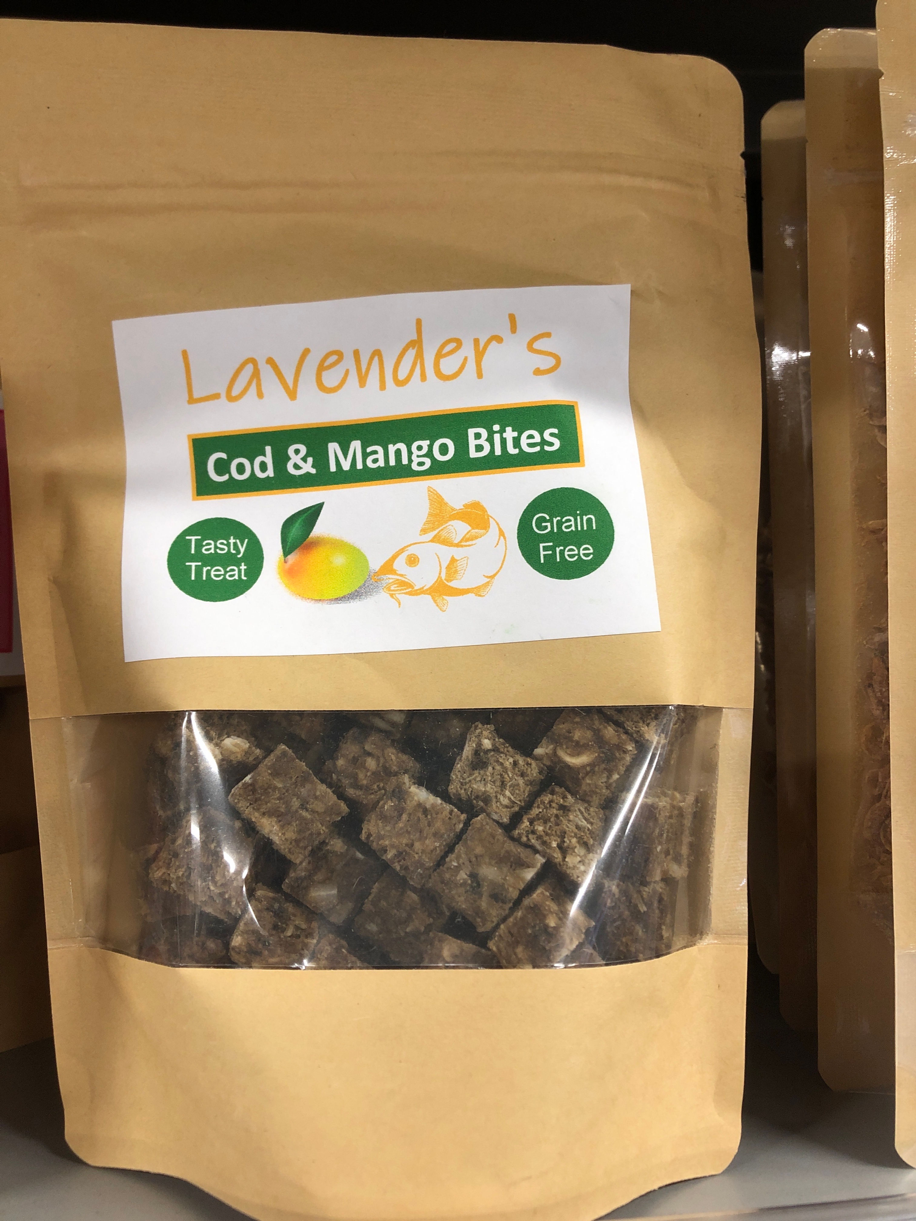 Lavenders Cod And Mango Bites 100g