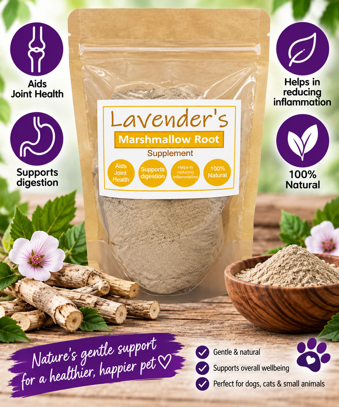 Lavenders Marshmallow Root Powder 100g