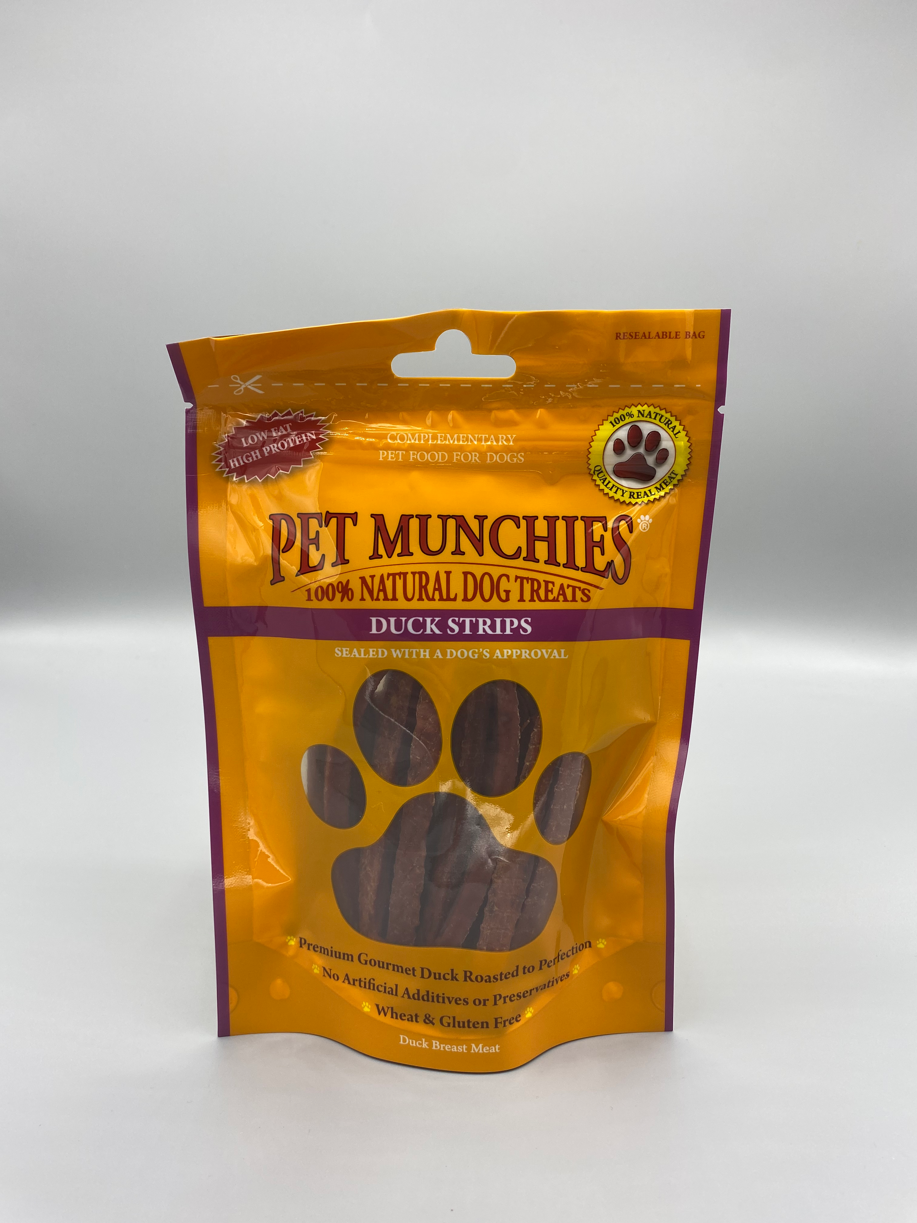 Pet munchies Duck strips 90g