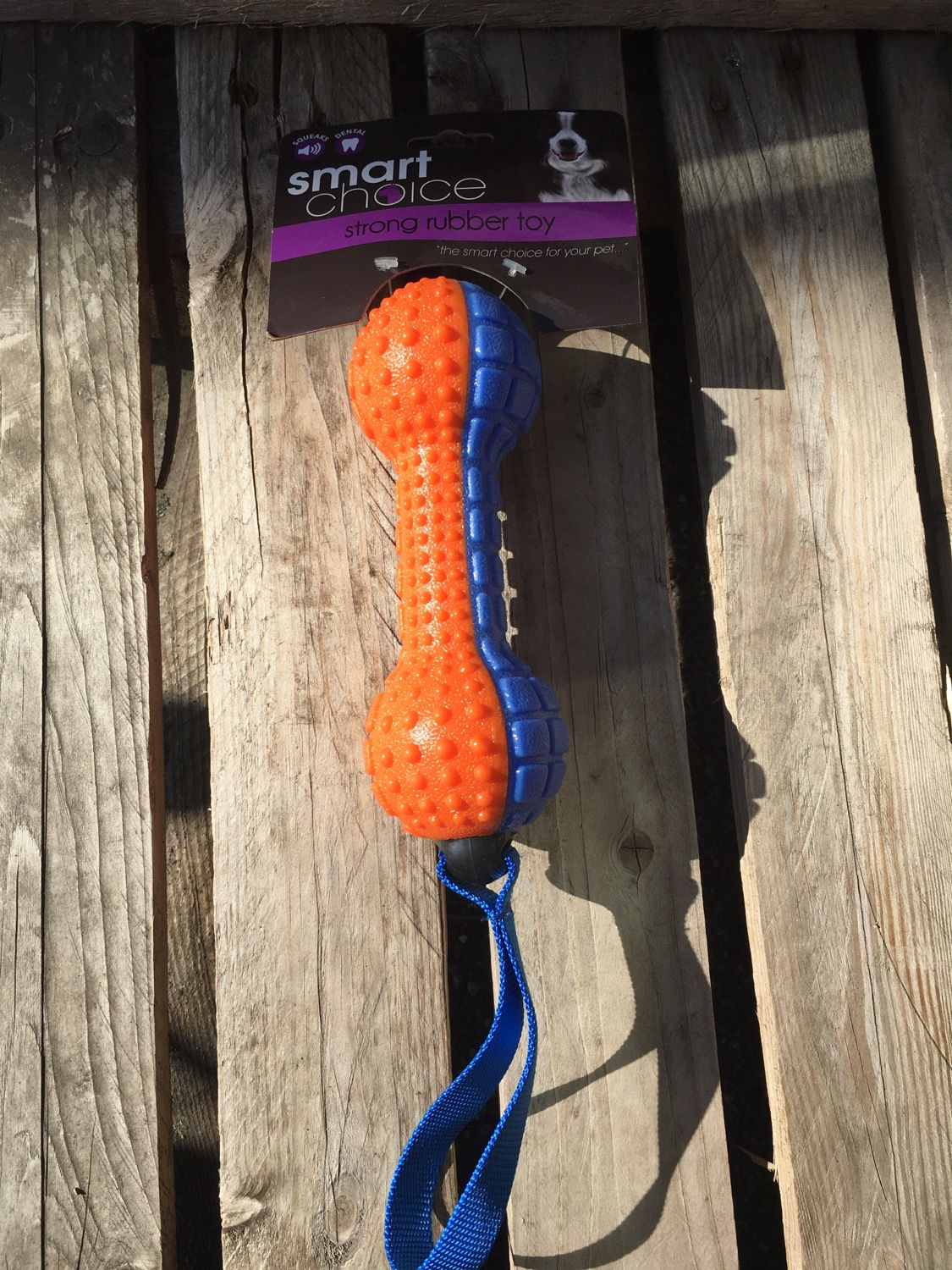 Rubber Dumbell Tug Toy