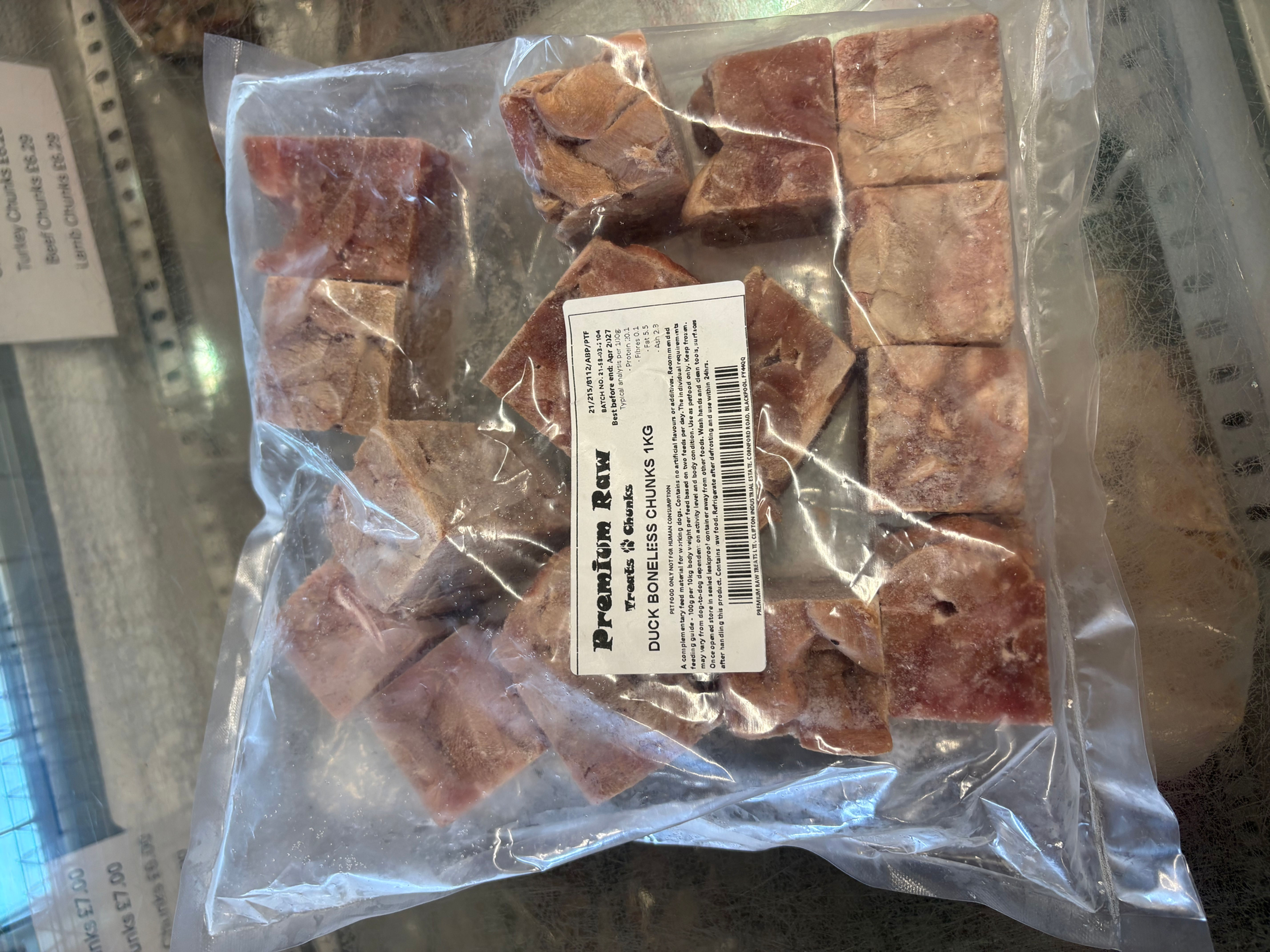 Premium Raw Boneless Duck Chunks 1kg