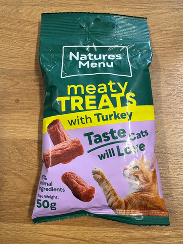 Natures Menu Cat Turkey Treats 50g Lavender Dog Shop