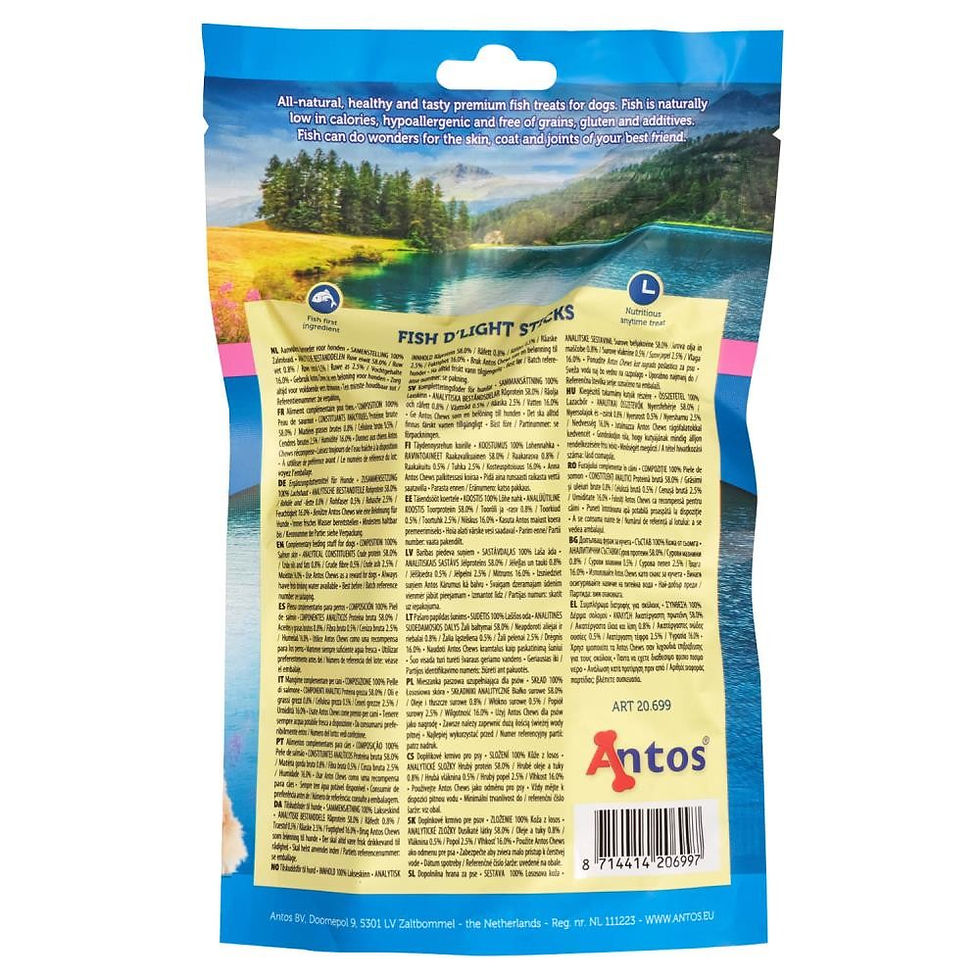 Thumbnail: Antos Fish D'Light Sticks SALMON 100g