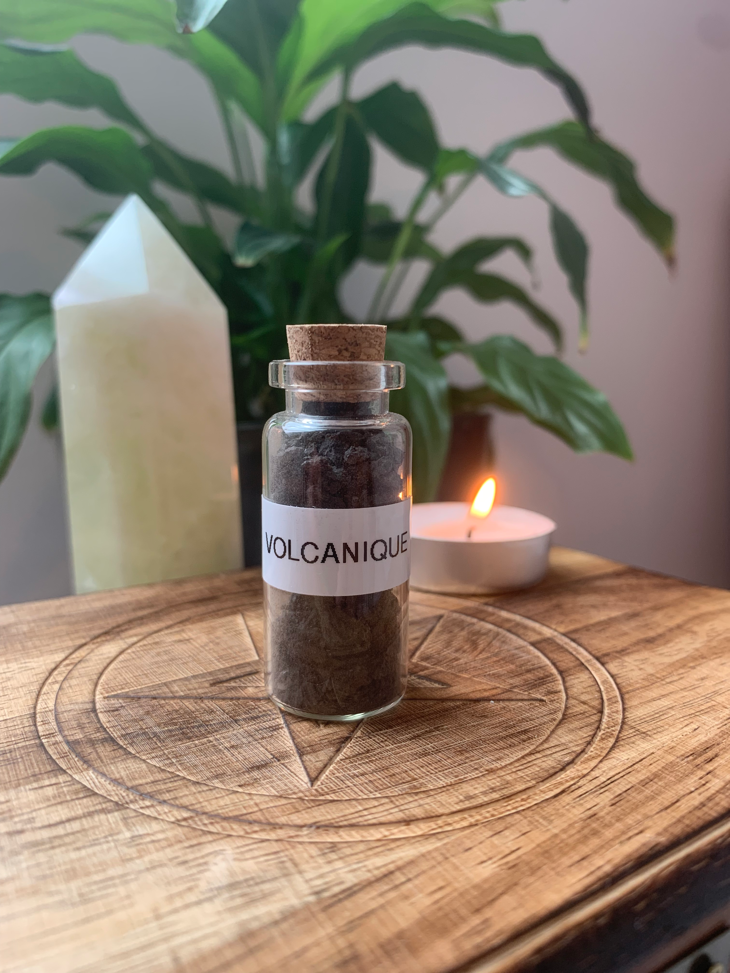 Fiole de Roche Volcanique