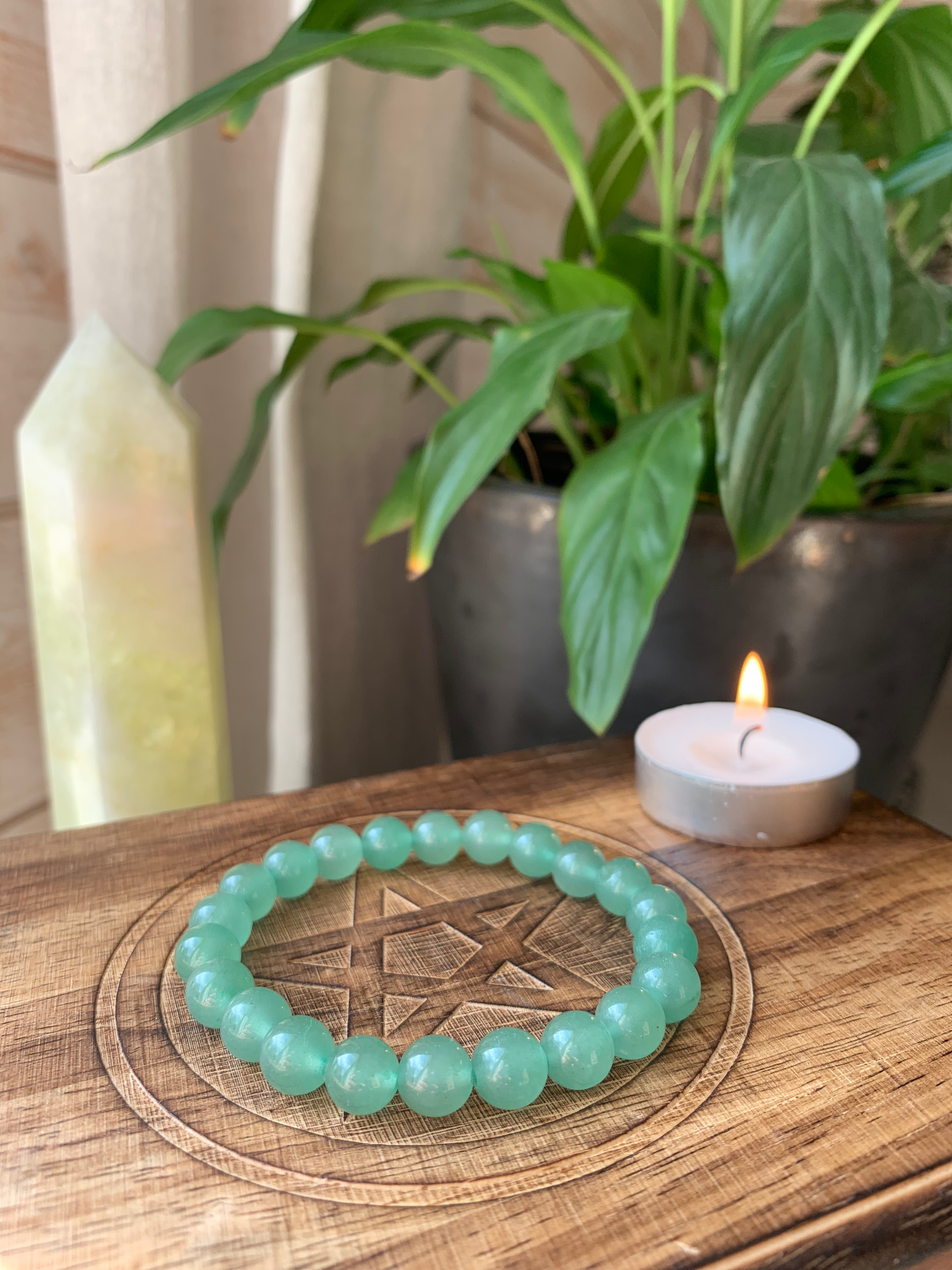 Bracelet Abondance - Aventurine Verte
