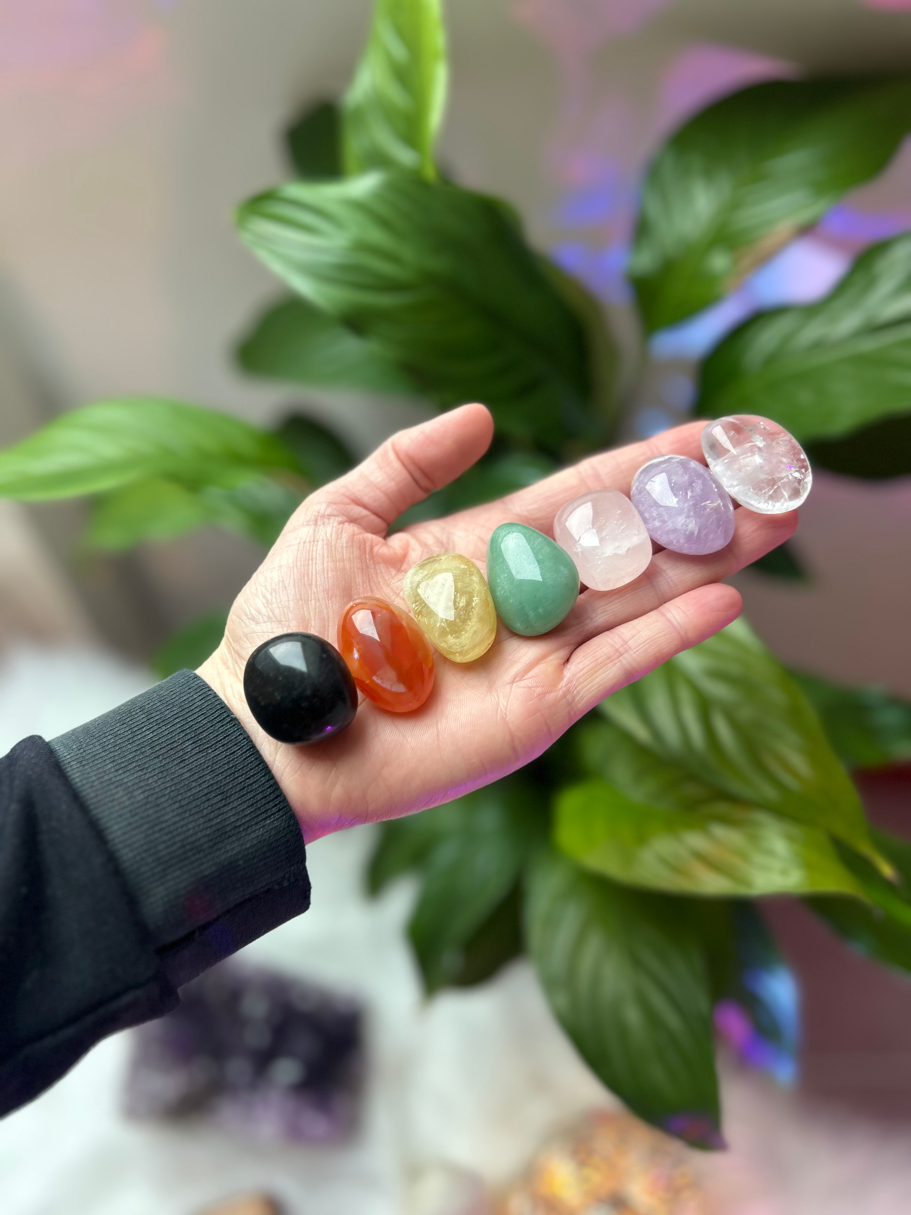 Lot de pierres 7 Chakras - réalignement énergétique