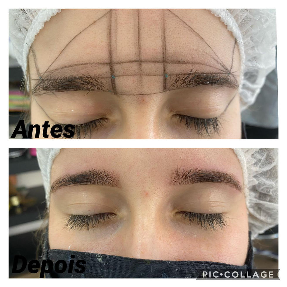 Design de Sobrancelhas - Antes e Depois