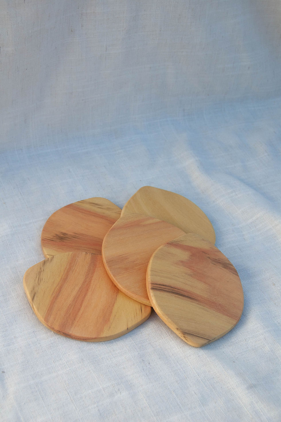 Thumbnail: Pink Yellowheart Lemon Coaster Set