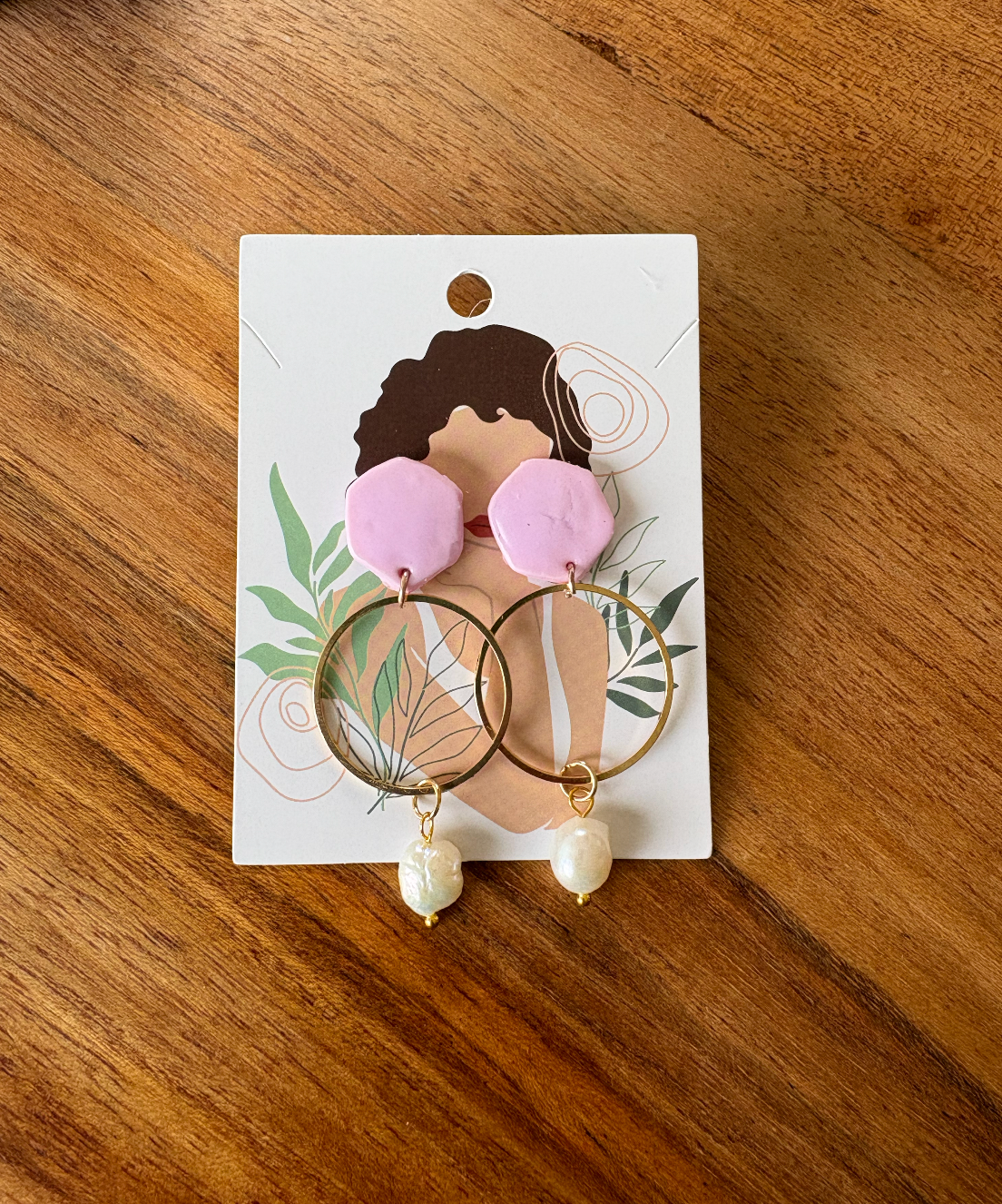 Pink Rose Golden Pearls