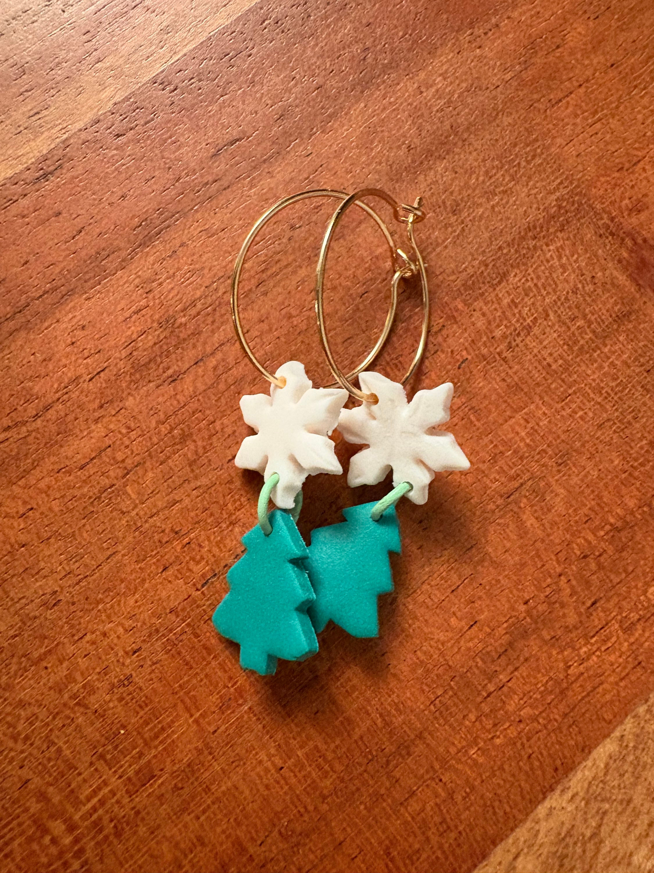 Christmas Tree and Snowflake