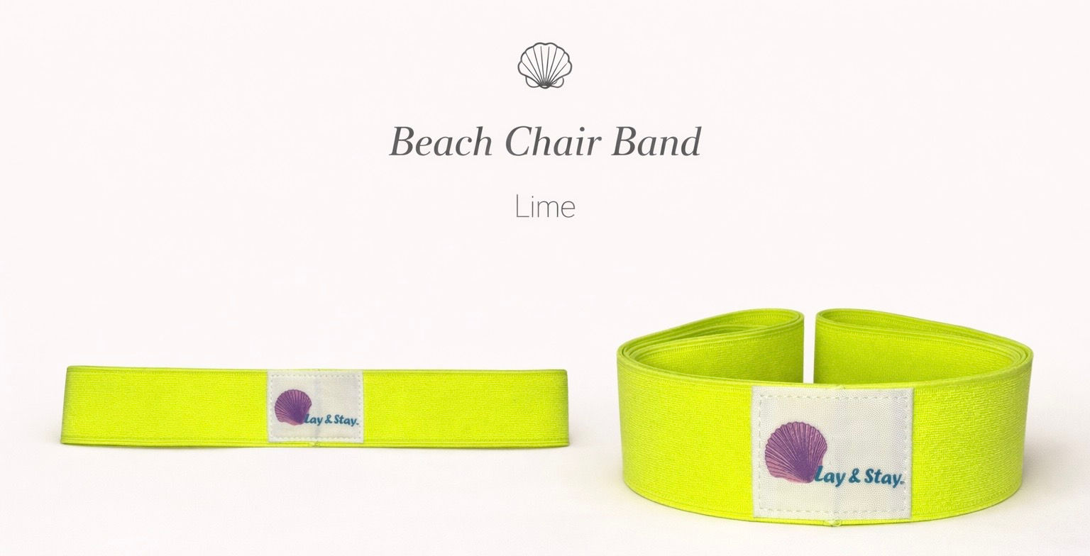 Lime Lounge Chair Towel Band