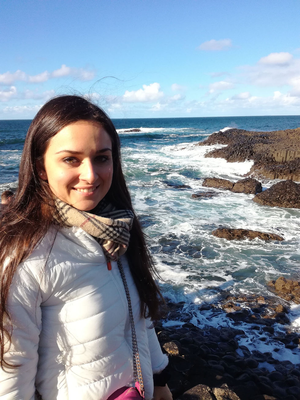 Picture of Pauline at Giant's Causeway