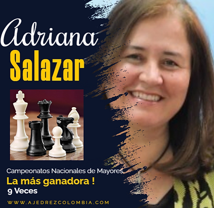 Adriana Salazar, campeona nacional de Colombia, la de mas veces