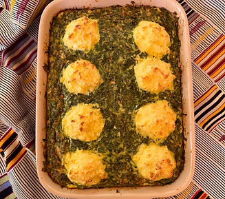 Swiss Chard, Potato and Feta Bake, Sephardic-style