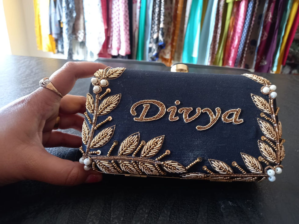 Thumbnail: clutch purse wedding bridal name purse 👛 