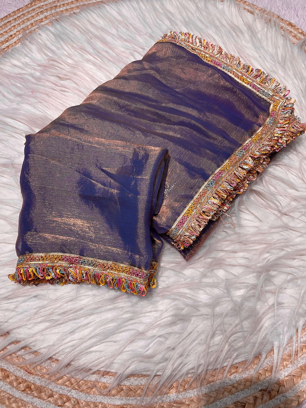 Thumbnail: New Beautiful  Attractive Multi coding Sequence border Saree 