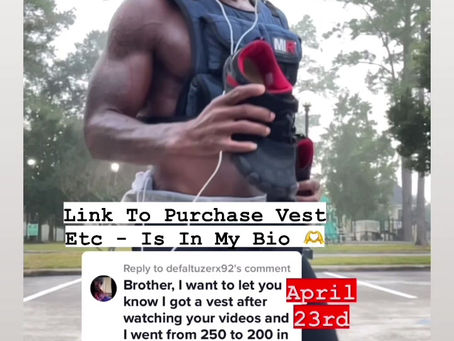 Weighted Training Vest WeightLoss Testimony 🦍