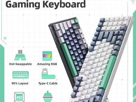 Hot Review! Machenike K500 Mechanical Keyboard Gaming Keyboard Wired Keyboard Hot Swappable 94 Ke...