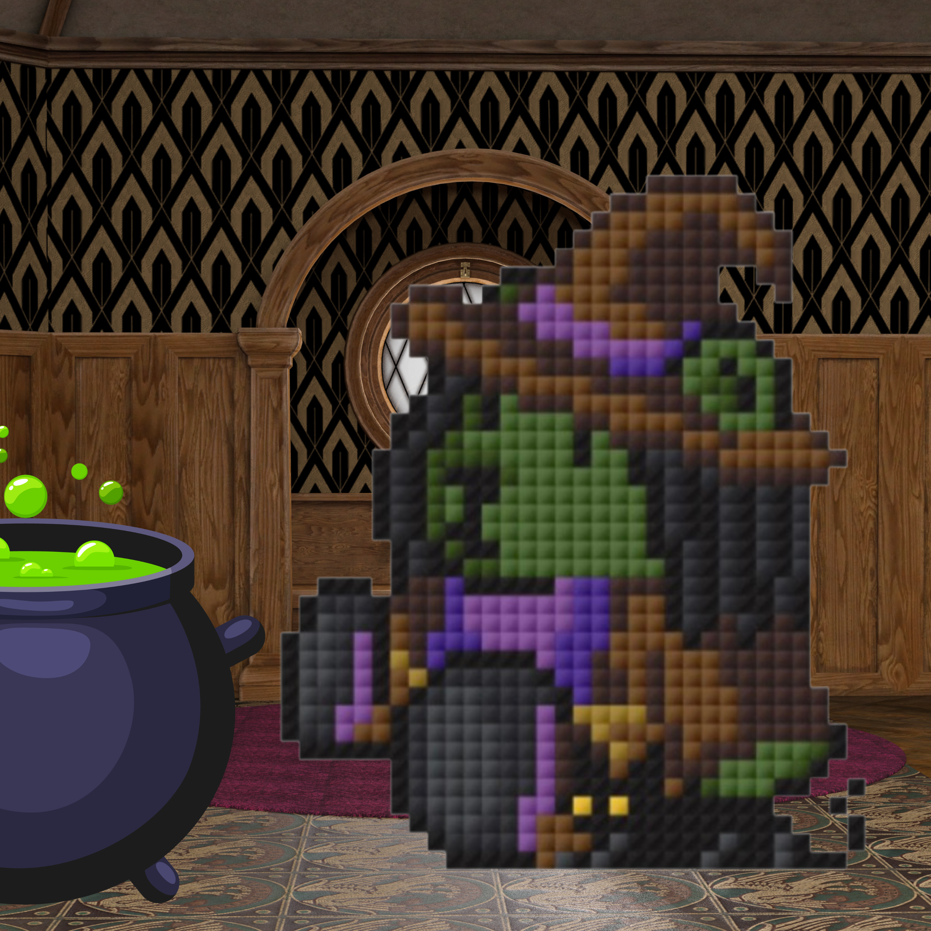 Witch's Brew Cross-Stitch Kit