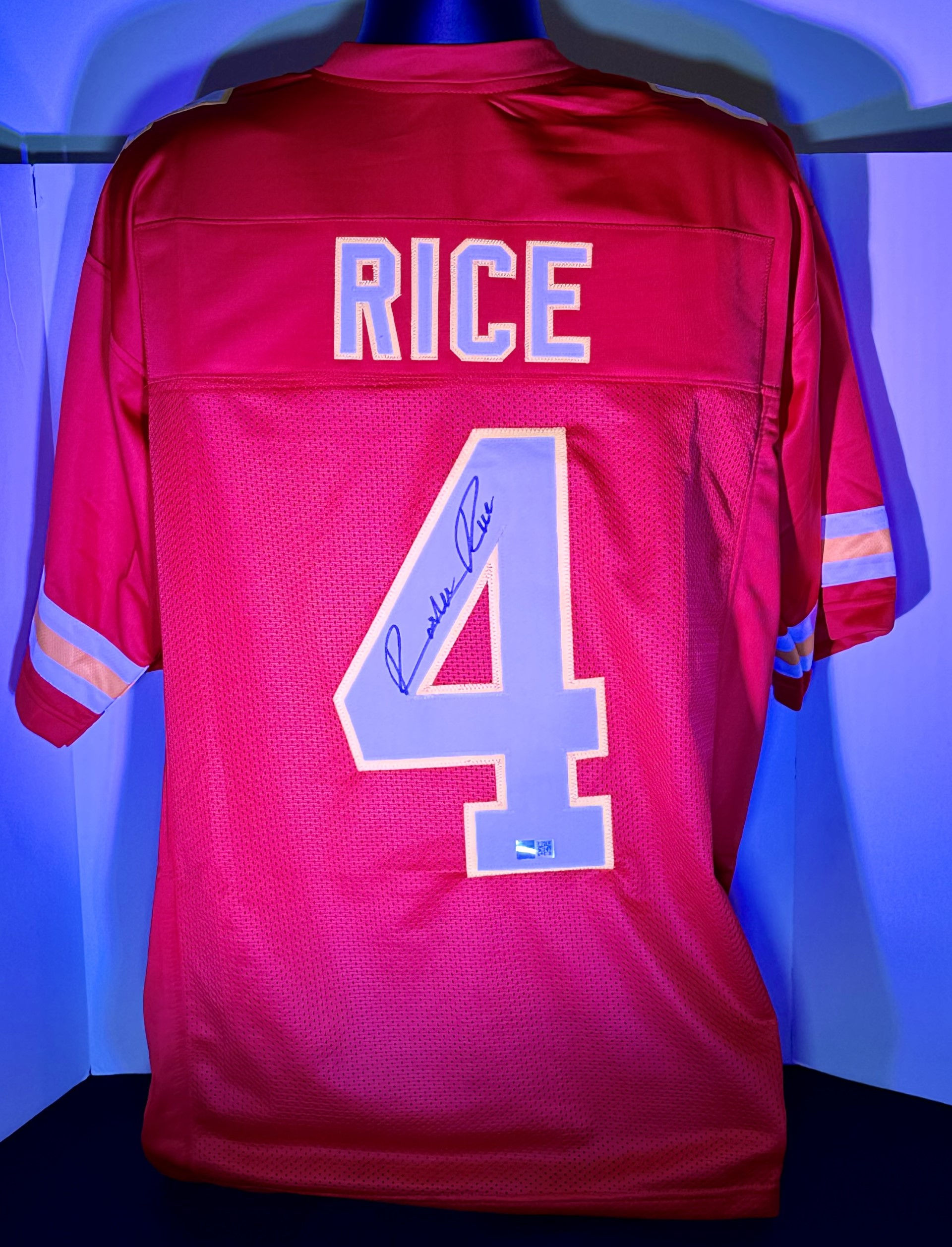 Rashee Rice Rookie Auto Kansas City Chiefs Red Jersey