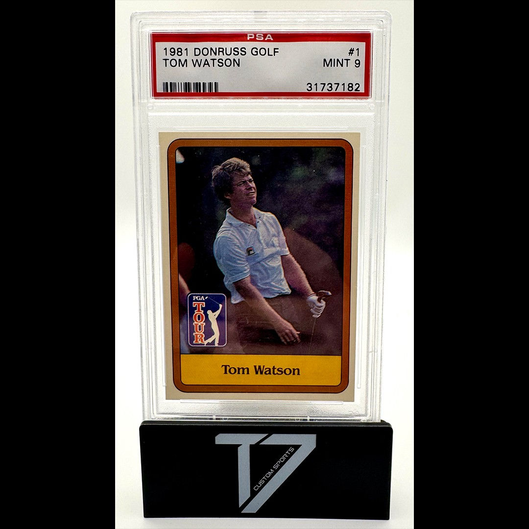 Tom Watson 1981 Donruss Golf PSA Mint 9