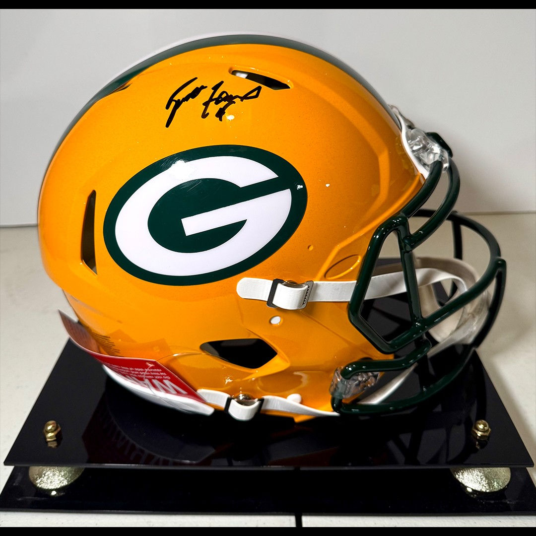 Brett Favre Green Bay Packers Gameday Full Size Authentic Helmet with COA
