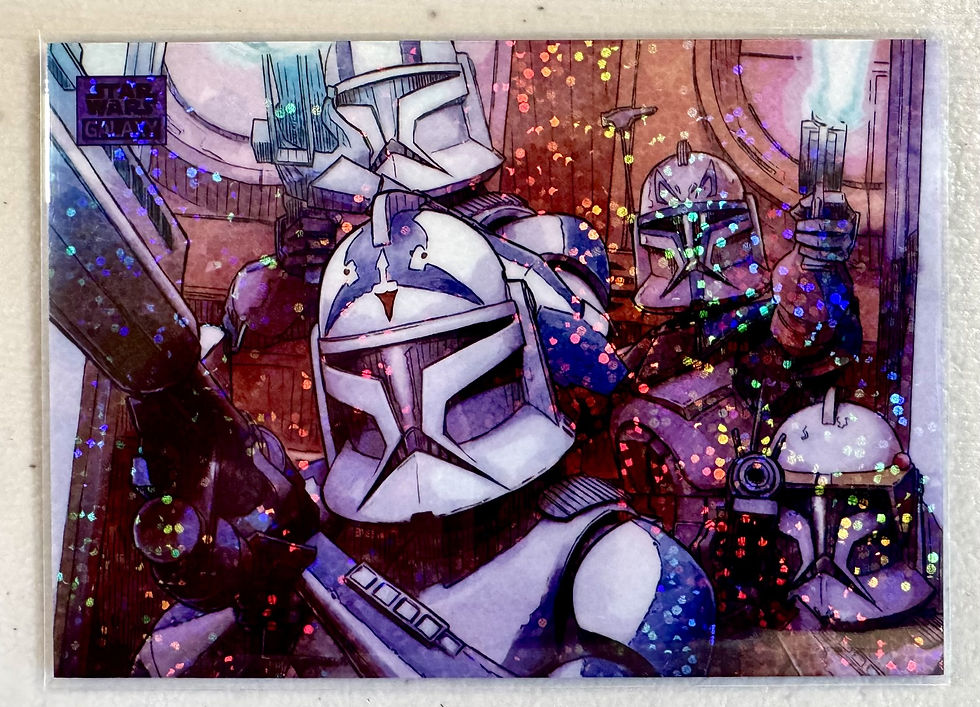 Thumbnail: 2025 Topps Chrome Star Wars Galaxy "Surprise Clankers!" Purple Speckle /125