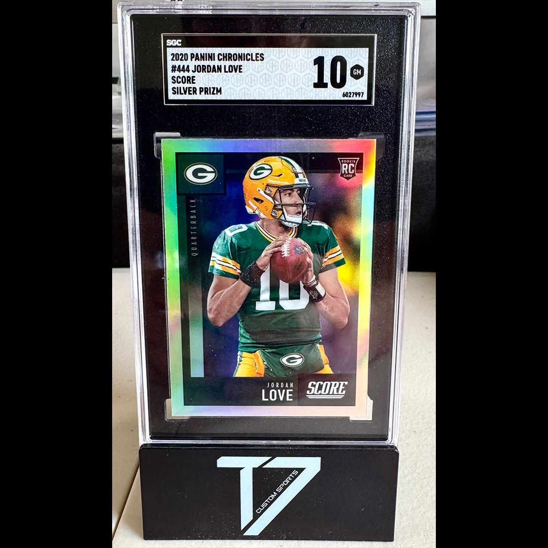 Jordan Love 2020 Panini Chronicles Score Silver Prizm SGC GM 10