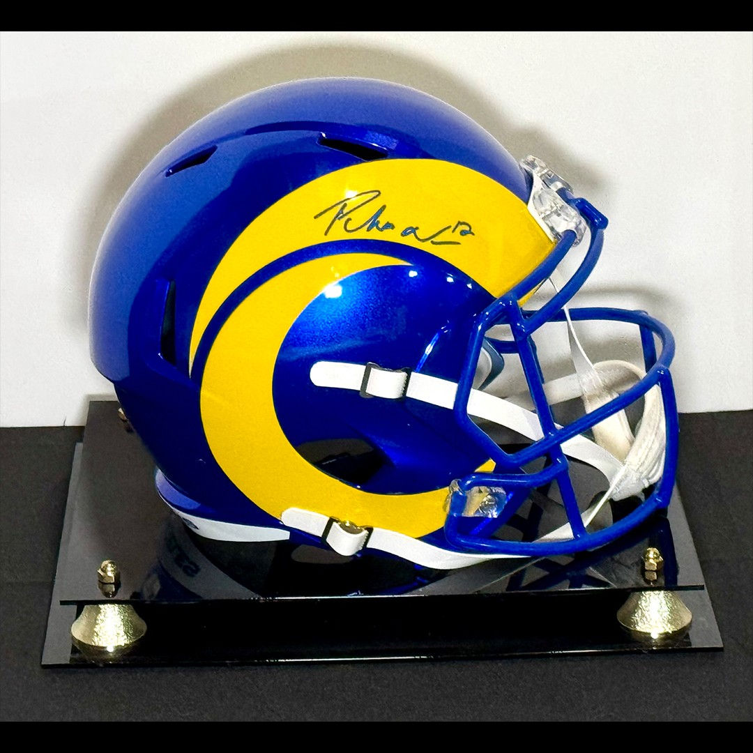Puka Nacua Autographed Los Angeles Rams Full Size Gameday Helmet