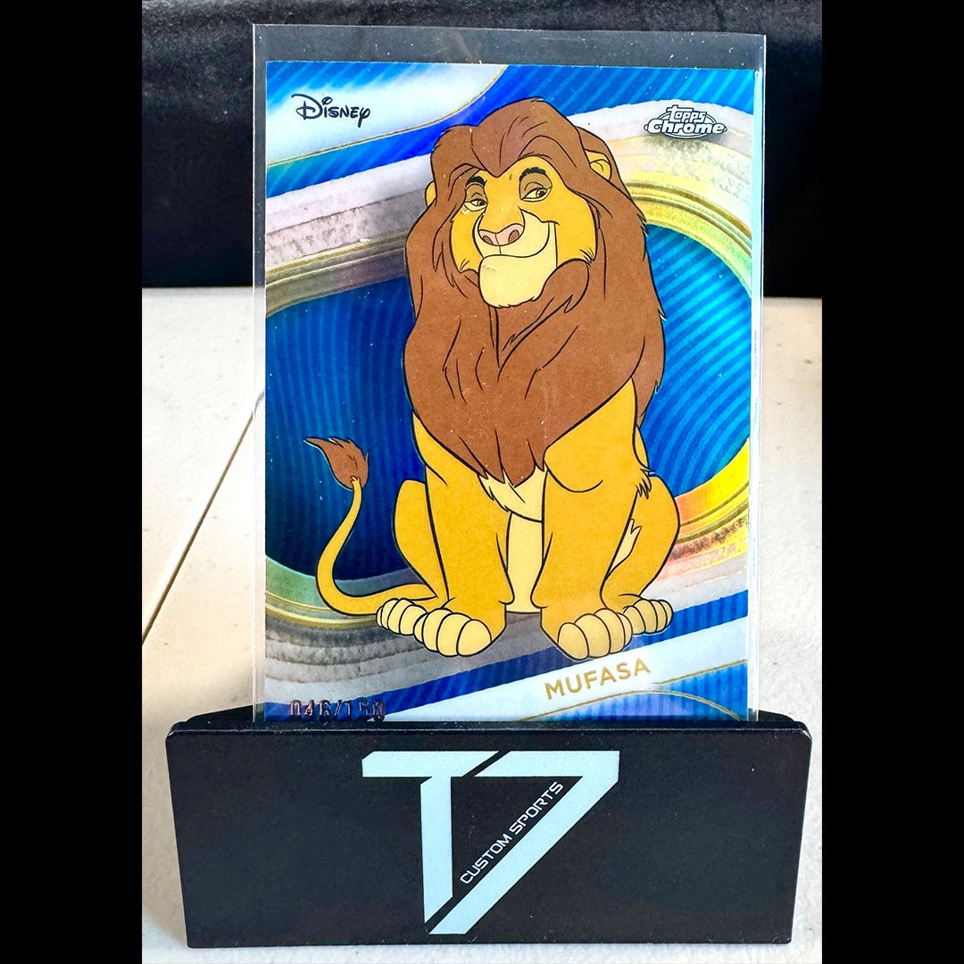 Mufasa 2025 Topps Disney Chrome Blue Refractor /150