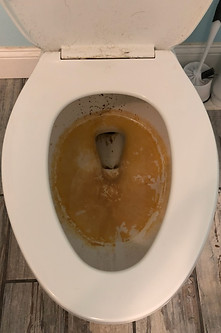 A dirty toilet