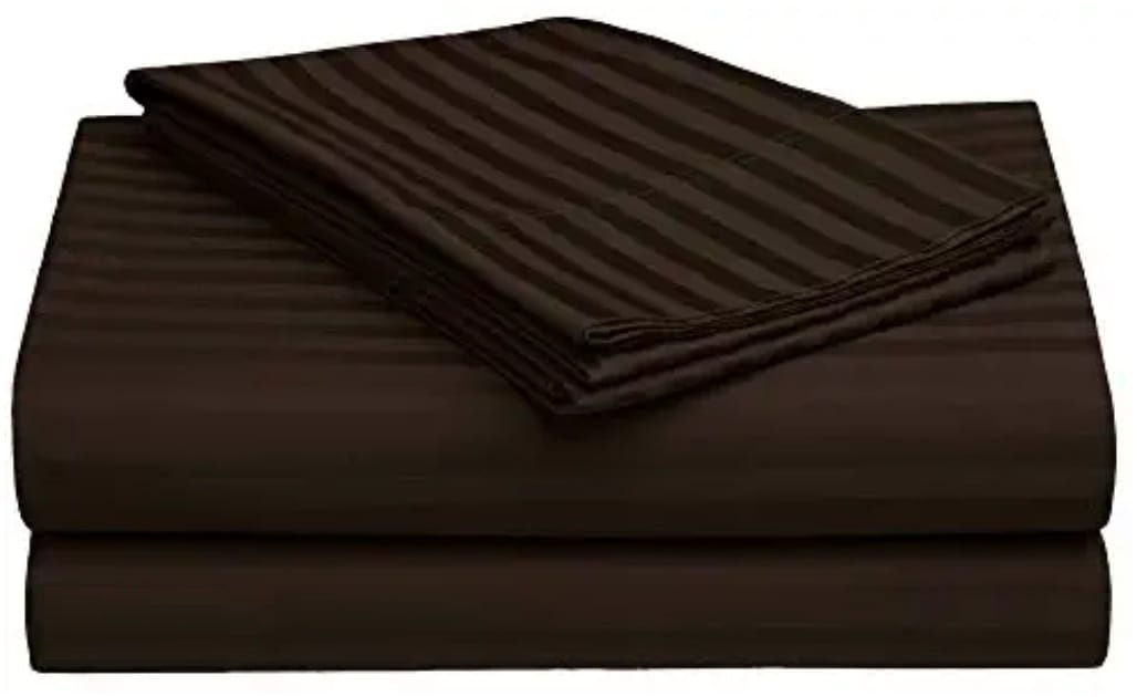 BROWN BLENDED HOSPITAL BED SHEET SET (PACK OF 2 BEDSHEETS+2 PILLOW C