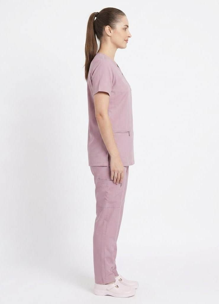 Thumbnail: BLUSH PINK : FLEX CLASSIC V NECK : 4 WAY STRETCH PERFORMANCE SCRUBS
