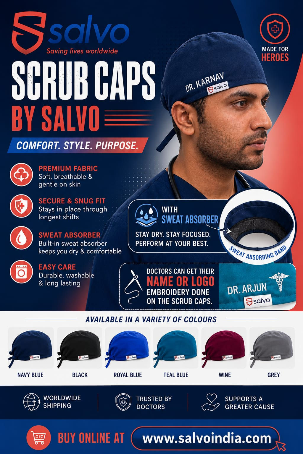 SURGICAL HEAD CAP / SCRUB CAP