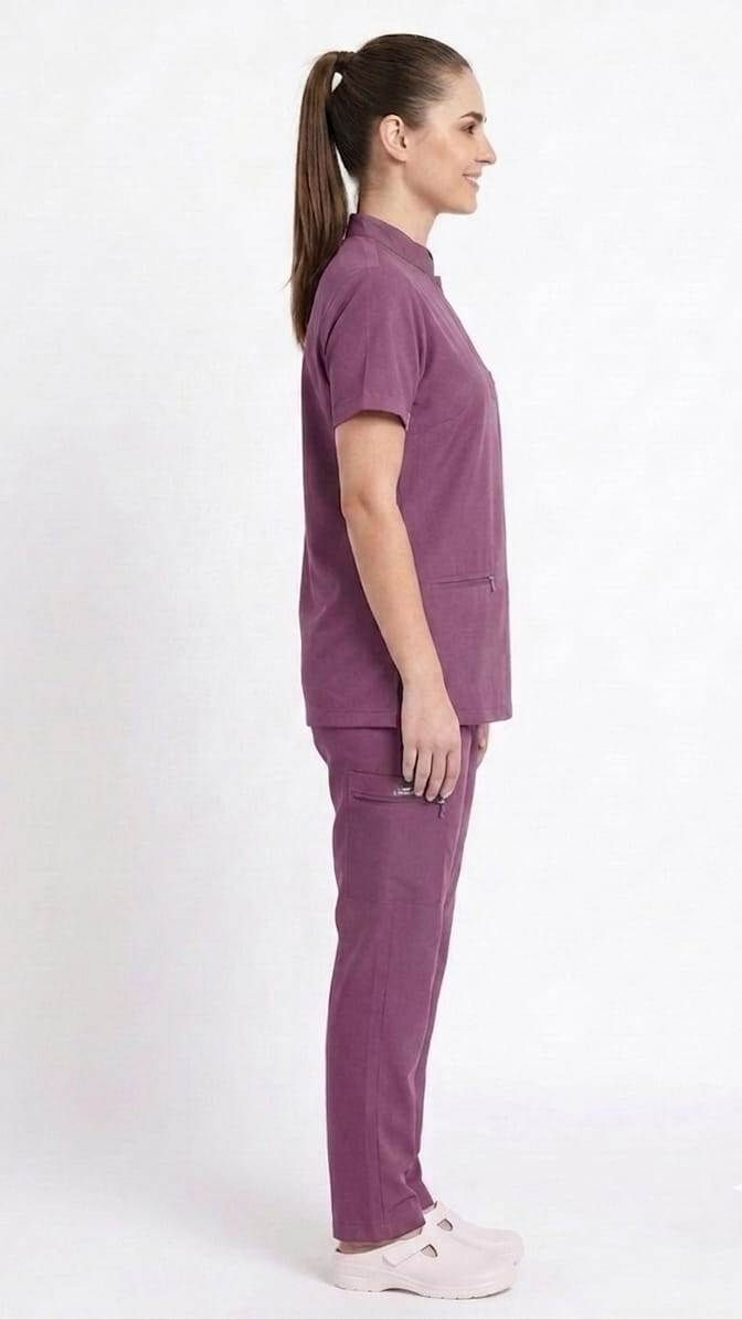 Thumbnail: ORCHID MIST : FLEX MANDARIN COLLAR : 4 WAY STRETCH PERFORMANCE SCRUBS