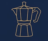 Icona moka classica per preparazione caffè