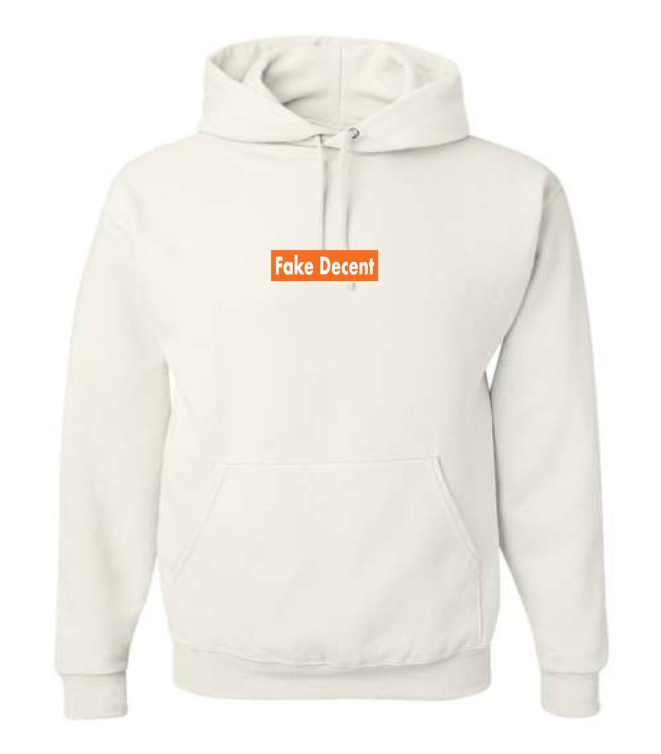 Thumbnail: Fake Decent Boxed Logo Hoodie - Grey