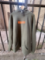 Fake Decent Boxed Logo Hoodie - Olive