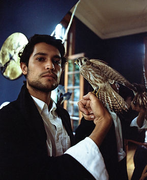 Esteban Fuentes de Maria at his studio in madre cafe, shot on 120 film. Mexico City. 2020.