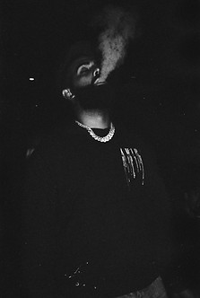 Eladio Carreon smoking at the studio. Shot on 35mm film in LA, CA. 2022.jpeg