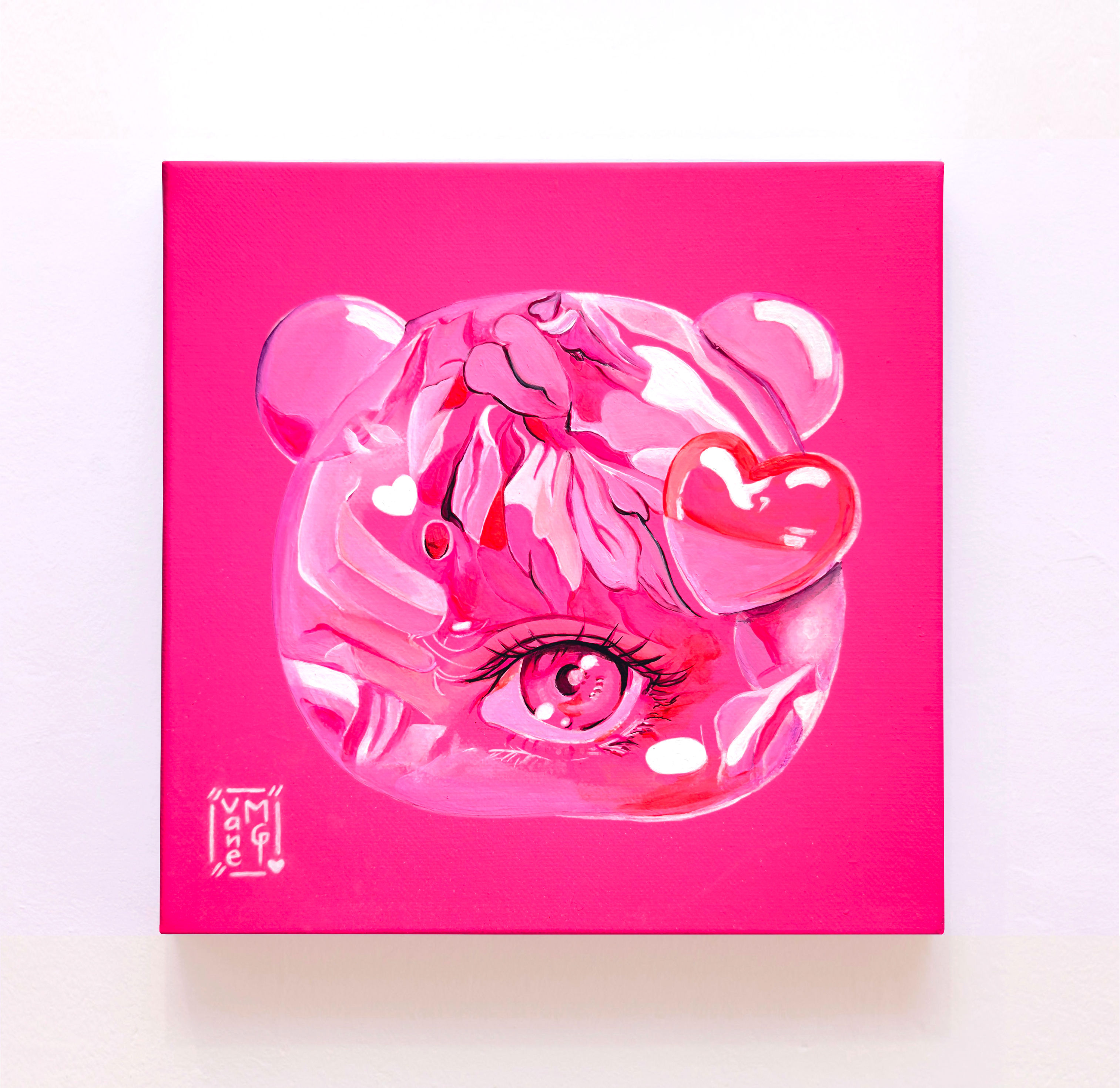 Neon Teddy Heart Eye.