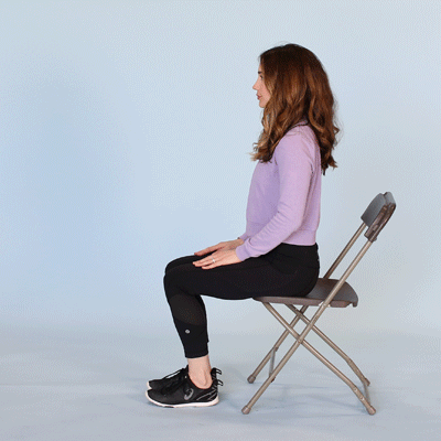 Seated knee extensions for Runner's Knee Pain