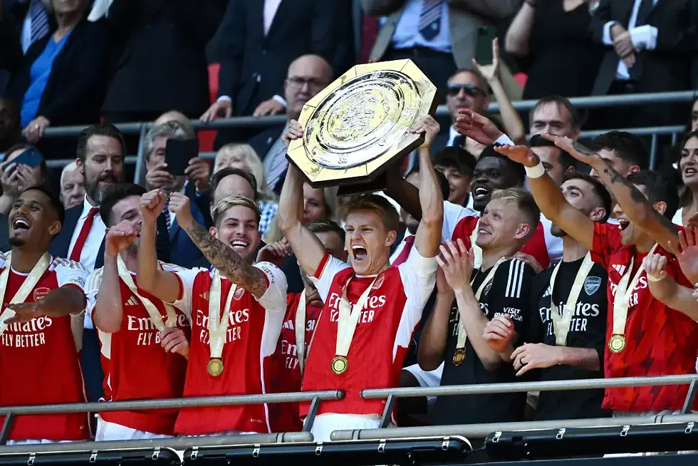 The community shield winners Arsenal