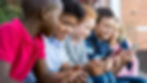Children on phones