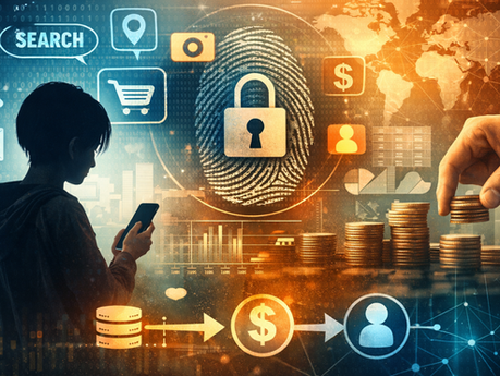 Student looking a cellphone