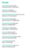 Keg bar menu listing various beers with names, origins, types, and alcohol percentages. Text in teal and black on a white background.