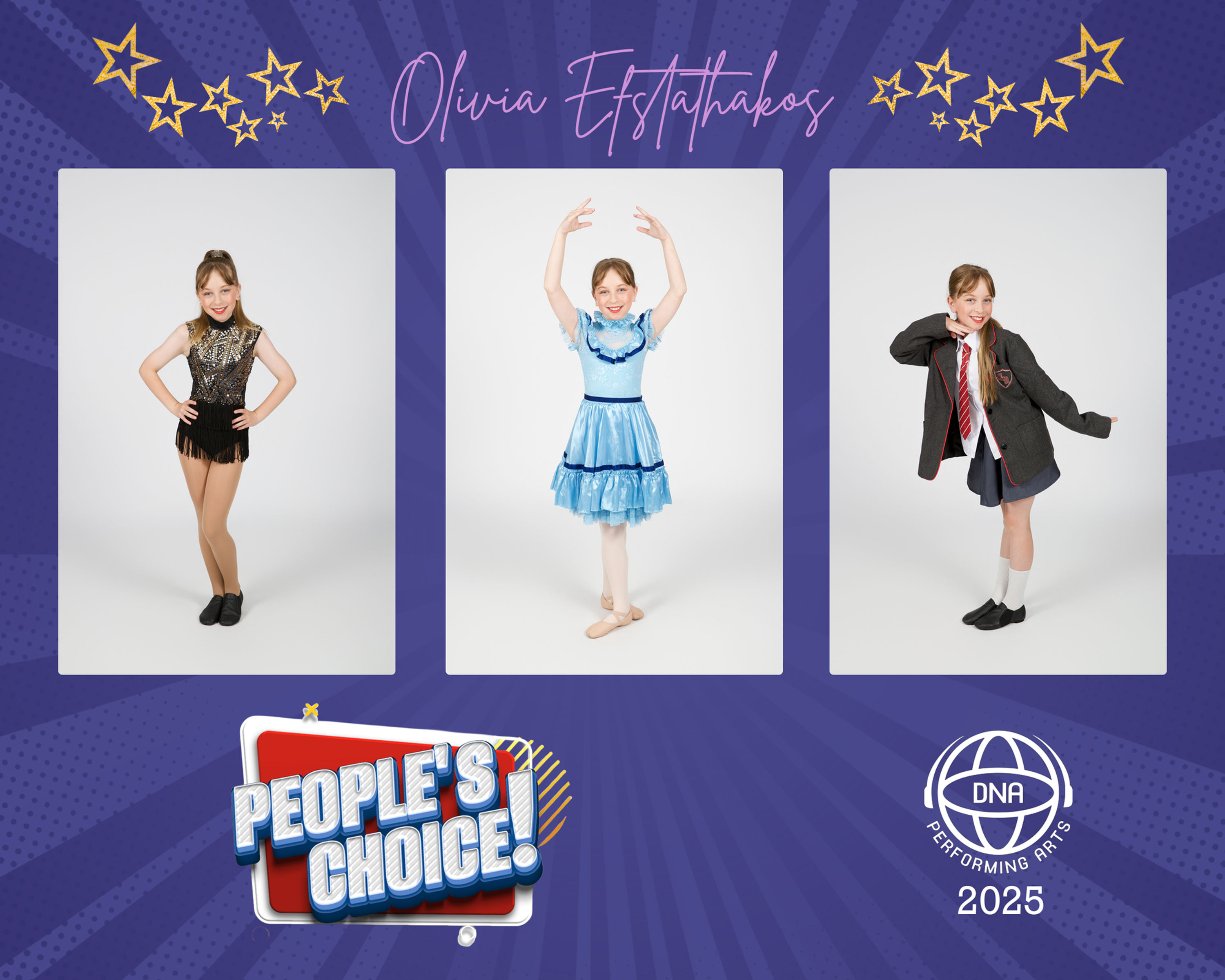 3 image 8"X10" Collage - DNA 2025 Senior Showcase -People's Choice