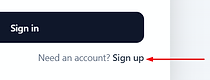 Diagram showing whivh link to click to sign up